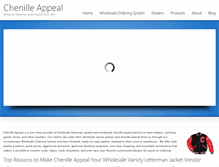 Tablet Screenshot of chenilleappeal.com